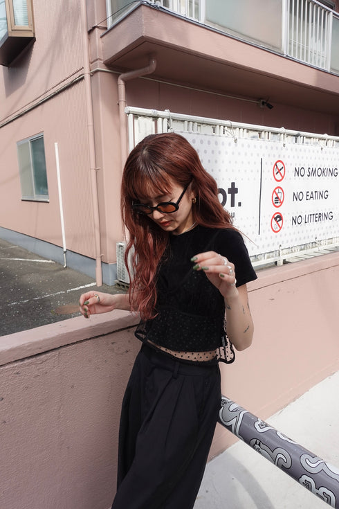 ドットチュールビスチェ